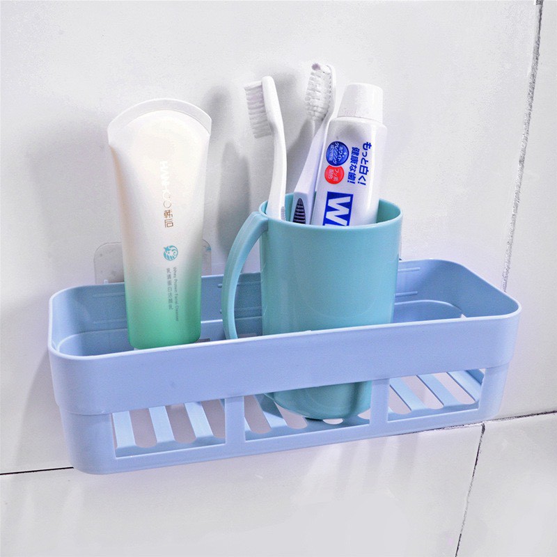 Kệ Để Đồ Nhà Bếp ,Khay Nhựa Để Đồ Dán Tường Hình chữ Nhật 88230 KOREA STORE