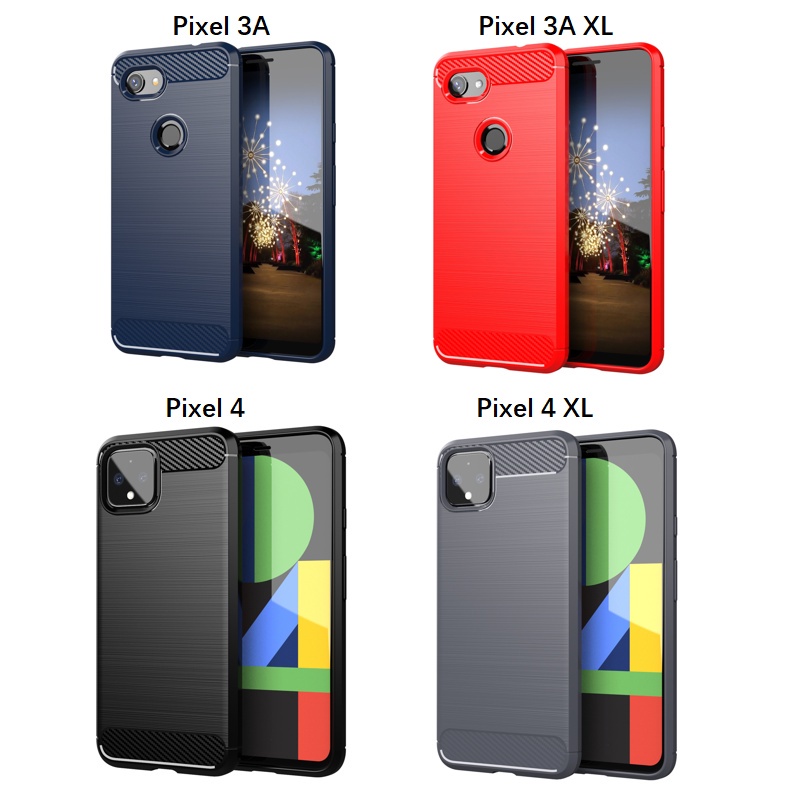 Ốp Điện Thoại Sợi Carbon Mềm Cho Google Pixel 3 XL 3XL 2 XL 2XL 3A XL 3AXL 4 XL 4XL 5 5A 4A 5G