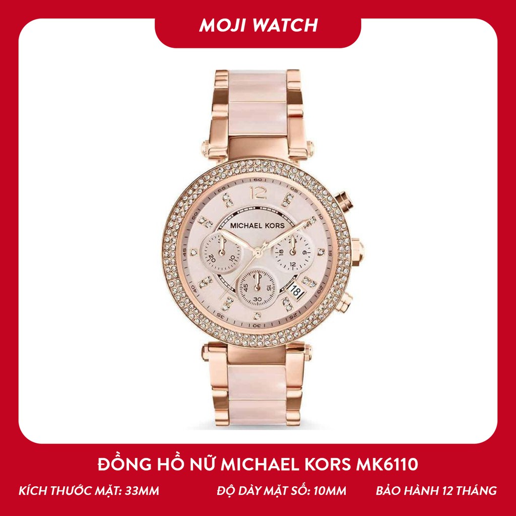 Đồng hồ nữ Michael Kors MK6110 33mm dây demi thời trang