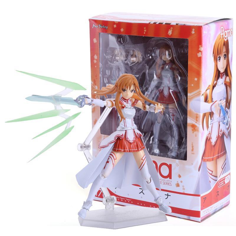 Mô Hình Nhân Vật Asuna Figma 178 Bằng Nhựa PVC Trong Phim Sword Art Online Kích Thước 15CM