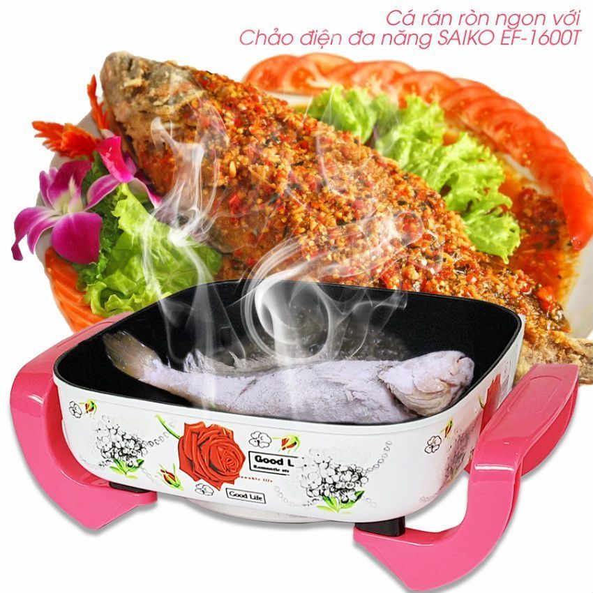 Chảo điện đa năng Saiko EF-1600T - Hàng chính hãng