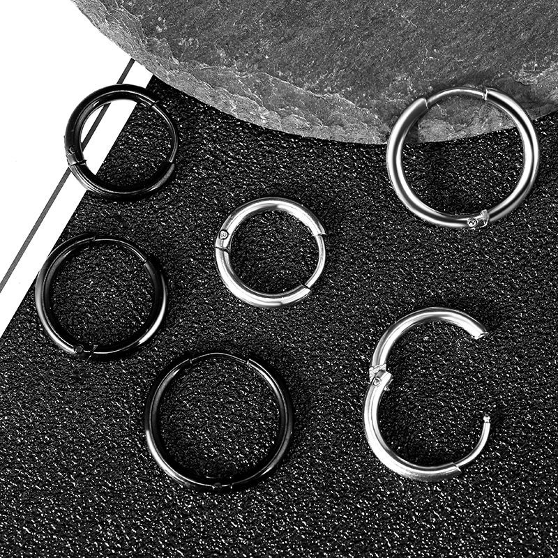 Bông tai làm từ thép titan phong cách hiphop cá tính