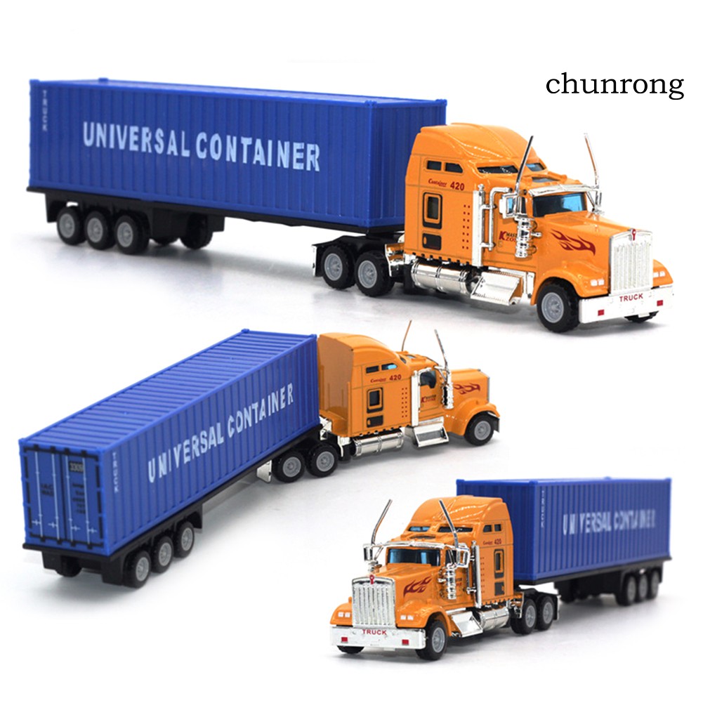 Xe tải container đồ chơi CR+1/65 hợp kim giáo dục kỹ thuật trẻ em