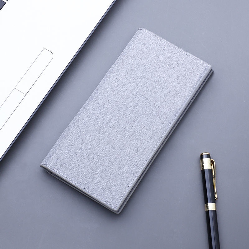 Ví dáng dài vải canvas siêu mỏng gấp lại được phong cách Nhật Bản đơn giản thời trang dành cho nam