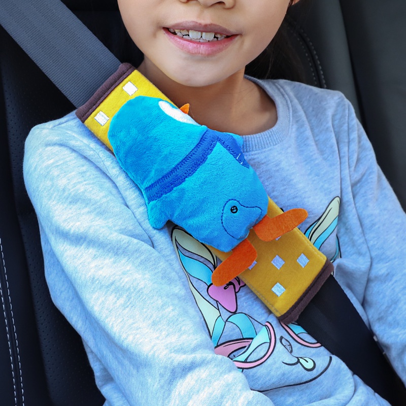 Vỏ Bọc Dây Đai An Toàn Xe Hơi Họa Tiết Hoạt Hình Dễ Thương Tùy Chỉnh Tiện Dụng Cho Bé