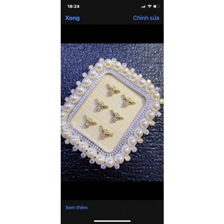 nailbox đính 2 charm xinh xắn (charm tùy chọn inbox)