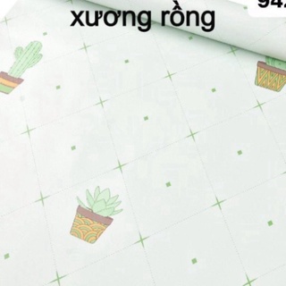 10m Giấy dán tường khổ rộng 45cm xương rồng