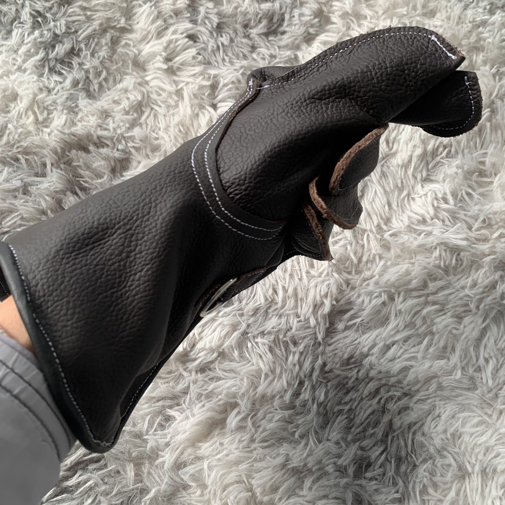 Phụ kiện chim săn - Găng tay chim săn mồi 5 ngón da bò thật dùng huấn luyện chim săn mồi và chim ưng các loại