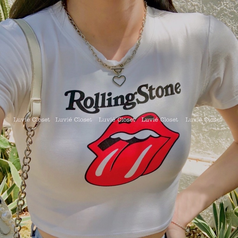 Áo Croptop In Hình Ngắn Tay, Áo Thun Ôm Body Thời Trang Cho Nữ