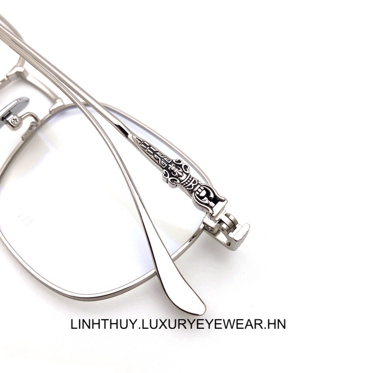 Gọng kính mắt chrome hearts CH8060 cao cấp s925 dáng vuông vintage cao cấp fullbox phiên bản 2022