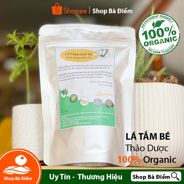 Lá Tắm Bé Thảo Dược | 20 Lần Tắm -sp Handmade | Hết Rôm Sảy, Mẩn Ngứa, Hăm, Mề Đay... | Lá Tắm Bé Sơ Sinh - Shop Bà Điểm