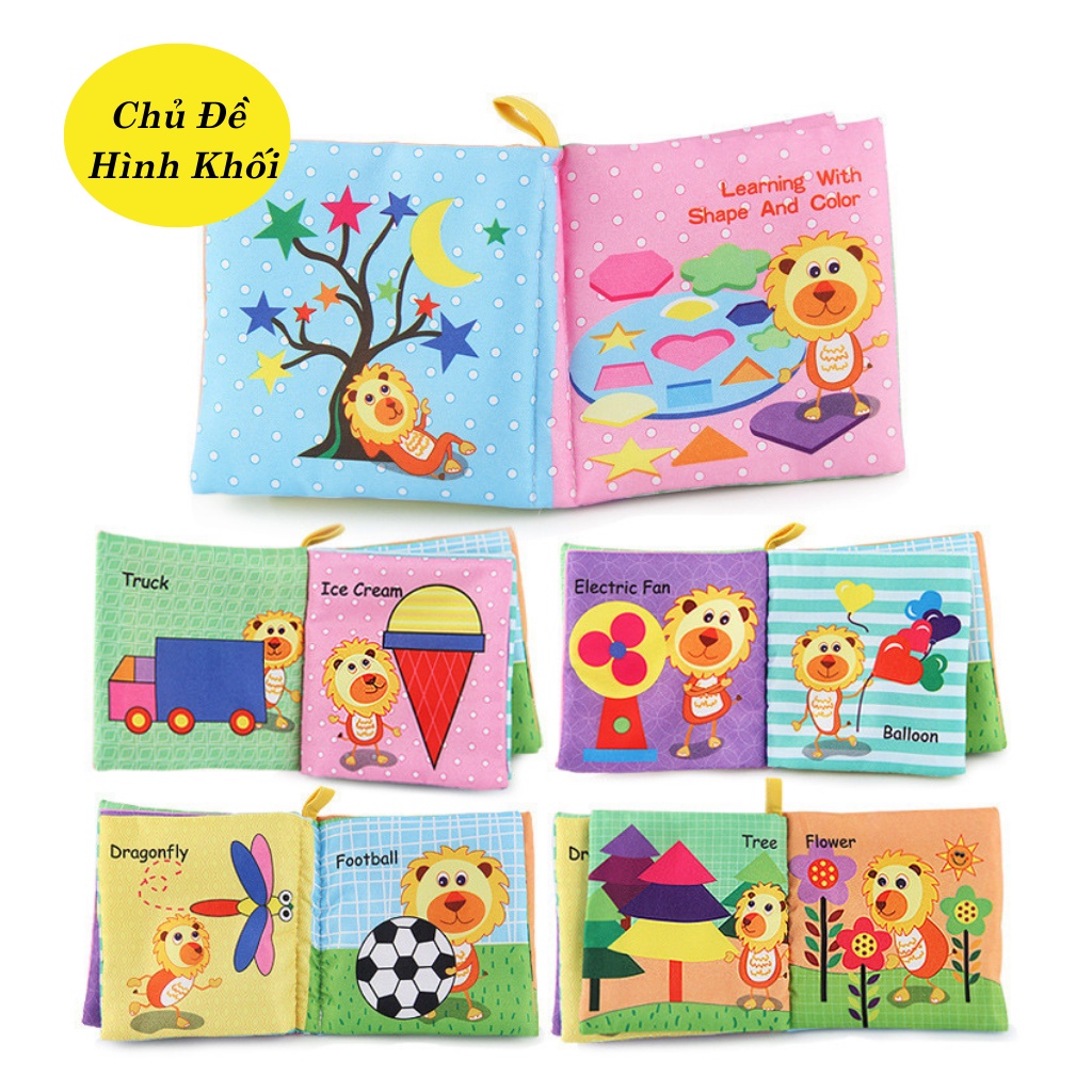 Sách Vải Cho Bé Sơ Sinh Chất Liệu Mềm Mại An Toàn SV05