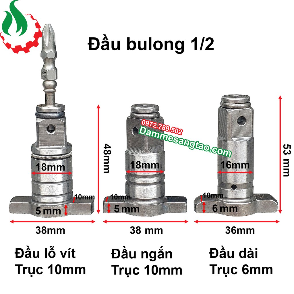 DMST Đầu bulong 1/2 thay thế