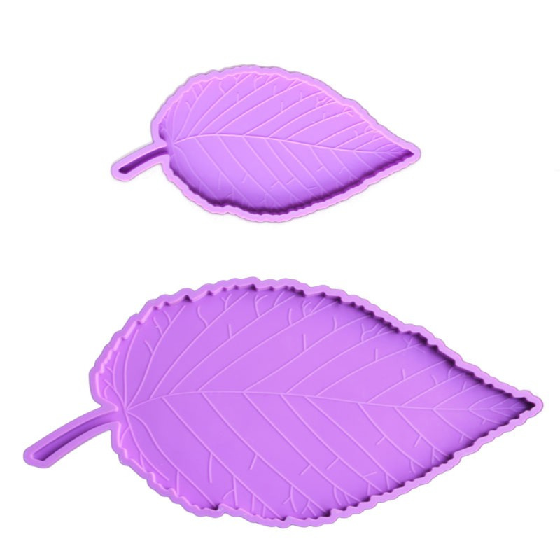 JLOVE Large Leaf Tray Coaster Molds Silicone Leaves Coasters Bowl Mat Resin Casting Molds Maple Leaf Silicone Molds Craft