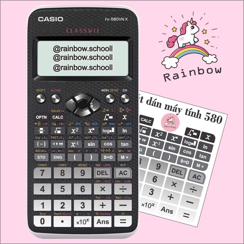 Nút dán máy tính casio 580