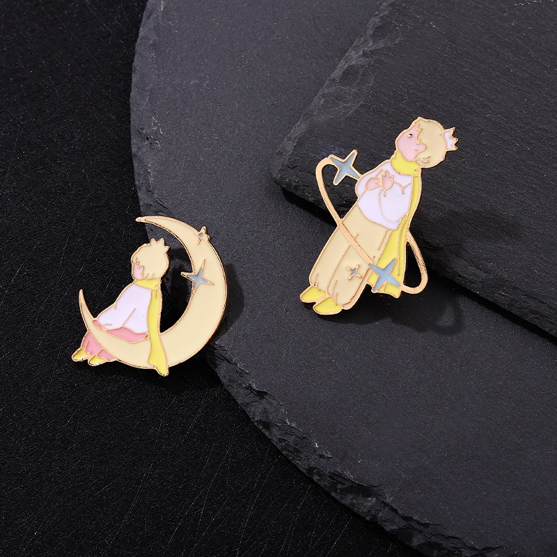 Huy Hiệu Cài Áo Hình Hoàng Tử Bé Hoạt Hình Đáng Yêu