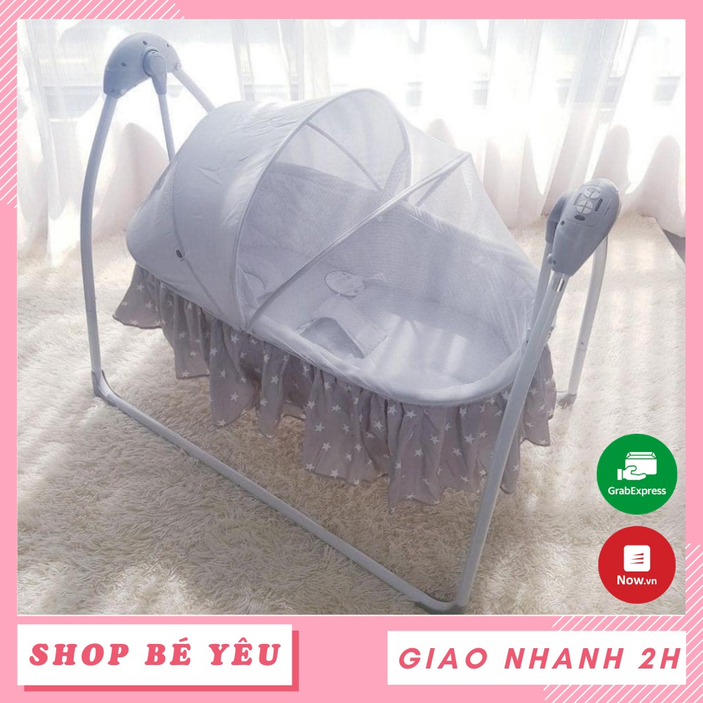 Nôi điện cho bé  𝑭𝒓𝒆𝒆𝒔𝒉𝒊𝒑  Nôi tự động cao cấp Mastela mẫu hình sao SG239-024 chính hãng