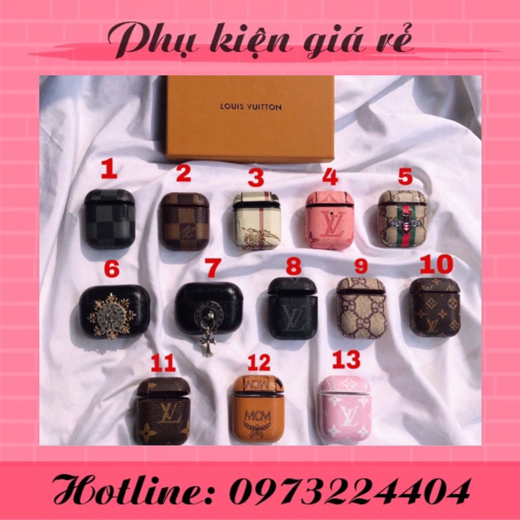 vỏ bọc airpod lv/gc/bbr/mc.m... case airpod