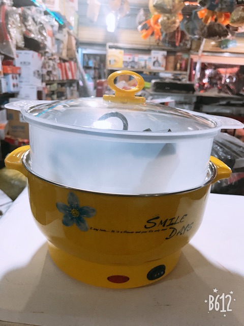 NỒI LẨU ĐIỆN PHI 22CM CÓ GIÁ HẤP. DUNG TÍCH 2 LÍT