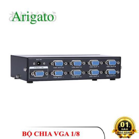 Bộ chia VGA 1 ra 8 cổng.Bảo hành 6 tháng