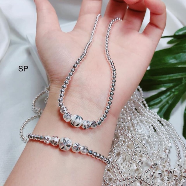 DÂY CHUYỀN VÀ LẮC TAY BI BẠC S925 CHO BÉ YÊU - TRANG SỨC BẠC S925