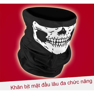 Khăn ống đầu lâu đa chức năng