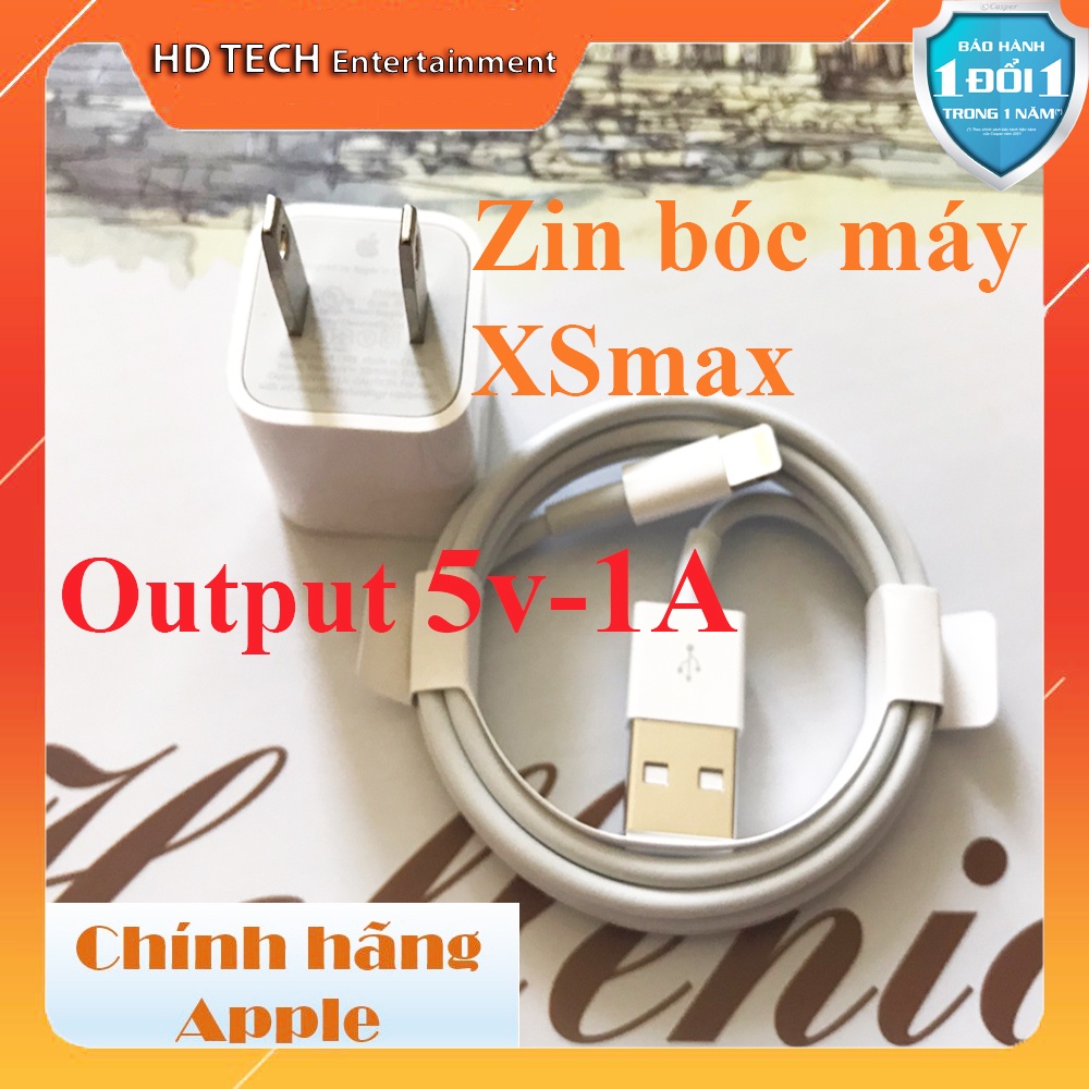 Củ Sạc 5W Theo Máy IP Xs/Xs Max | Hàng Zin New 100% | Bảo hành 1 Năm Lỗi 1 Đổi 1 | Bao check Toàn Quốc |