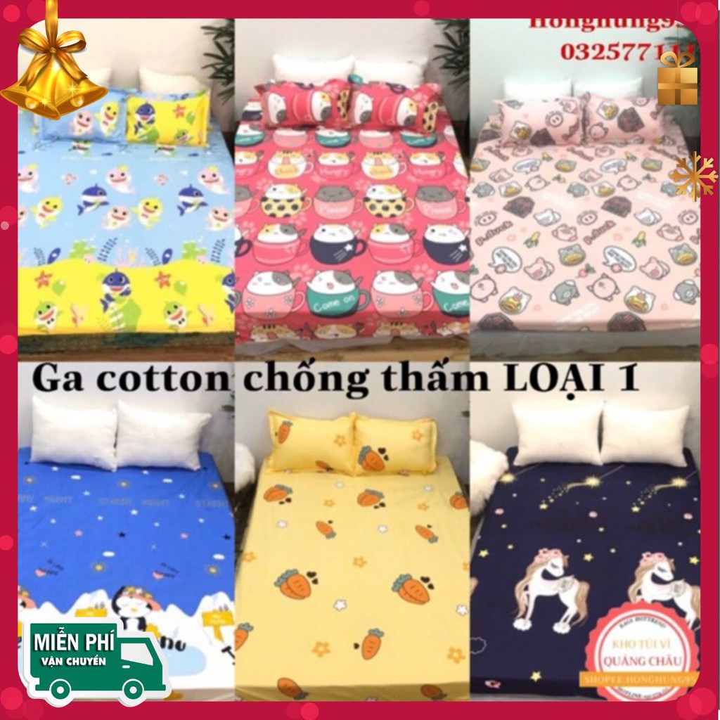 Ga Chống Thấm 🎁FREESHIP🎁(LOẠI 1)Ga Chống Thấm Cotton Hàng Siêu Đẹp Dùng Trực Tiếp HH0168