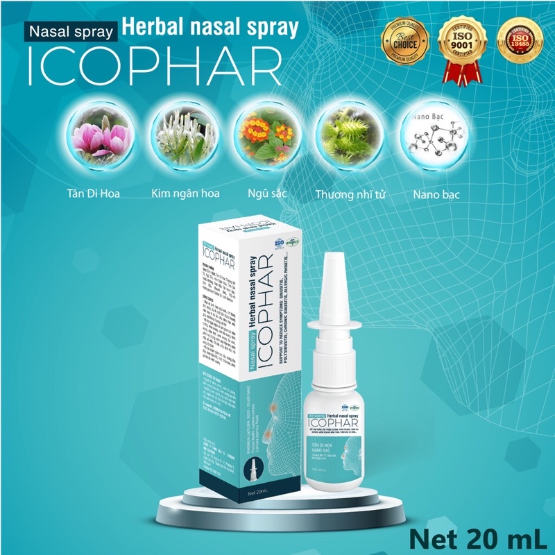 Xịt xoang herbal nasal spray chai 20ml - ảnh sản phẩm 2
