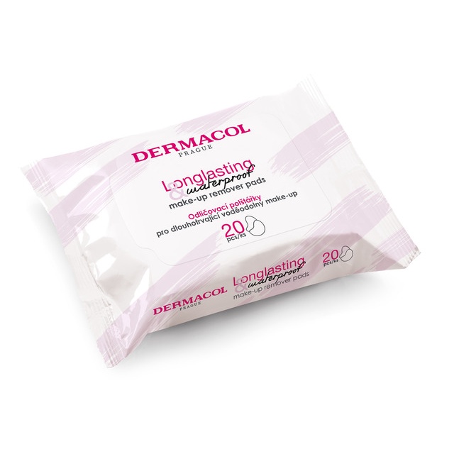 Khăn giấy tẩy trang tiện dụng dễ mang theo - Longlasting and waterproof make-up remover pads Dermacol
