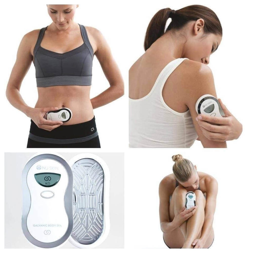 Máy massage bụng body Galvanic Body Spa Nuskin giúp giảm mỡ bụng, săn chắc da, chống rạn da, cải thiện tiêu hóa