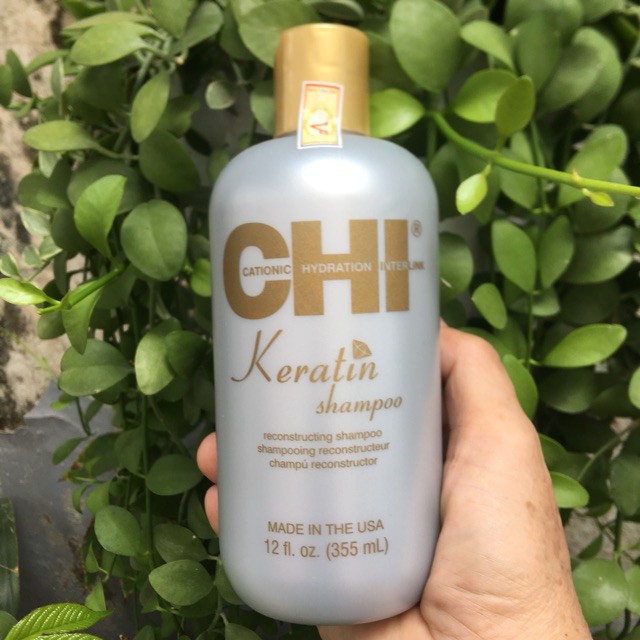 #chi_usa_chính_hãng_100% Dầu gội phục hồi Chi Keratin Shampoo 355ml