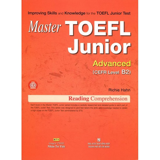 Sách Master TOEFL Junior Advanced Level B2 (Kèm CD) 9786045826201