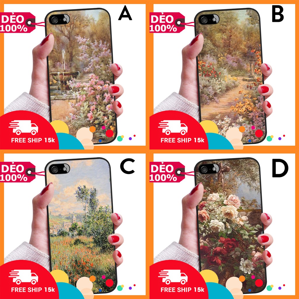 ỐP LƯNG DẺO IPHONE 5 ĐỦ DÒNG PHONG CẢNH SINH THÁI LÃNG MẠN PHỦ BÓNG NHƯ GƯƠNG