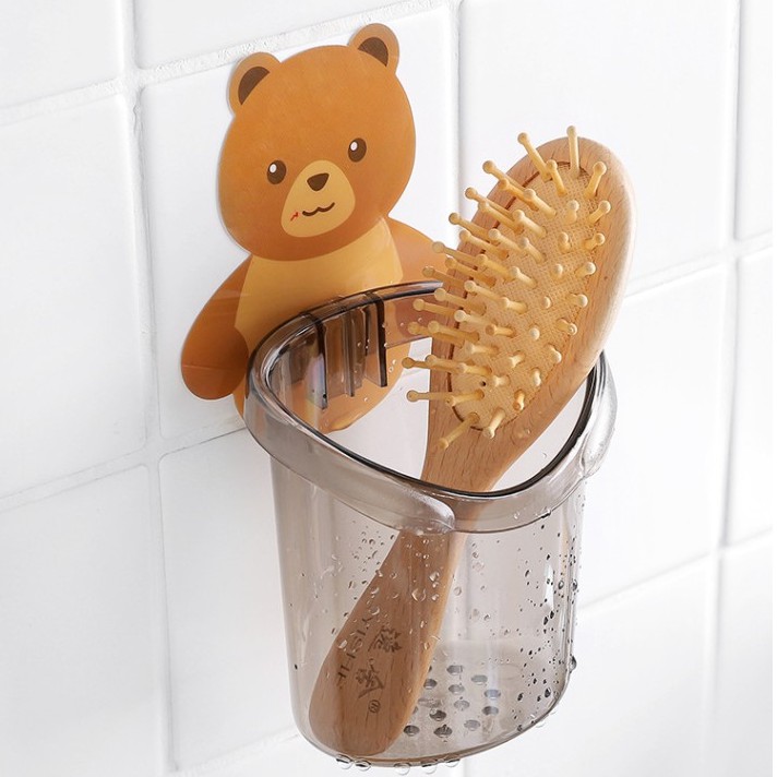 Hộp Đựng Bàn Chải Kem Đánh Răng Cốc Gấu Để Xà Phòng Vật Dụng Cá Nhân H03