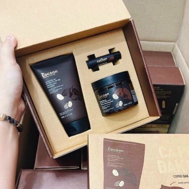 Bộ Sản Phẩm (có tách lẻ) Tẩy tế Bào Chết Cocoon Dak Lak Coffee Box