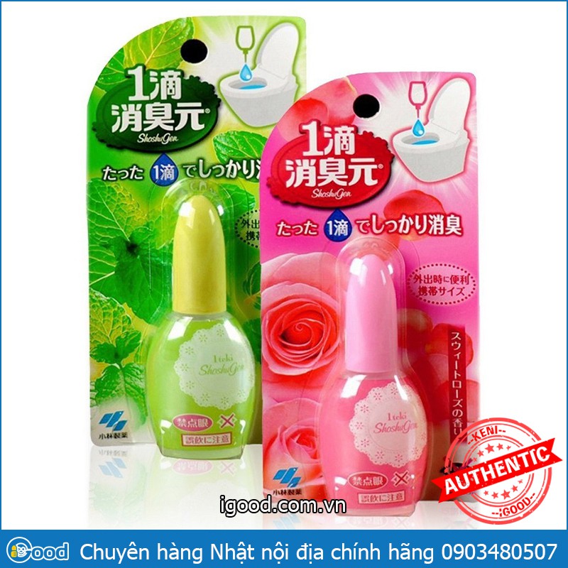 Nước nhỏ thơm bồn cầu Kobayashi Shoshugen Nhật Bản 20ml
