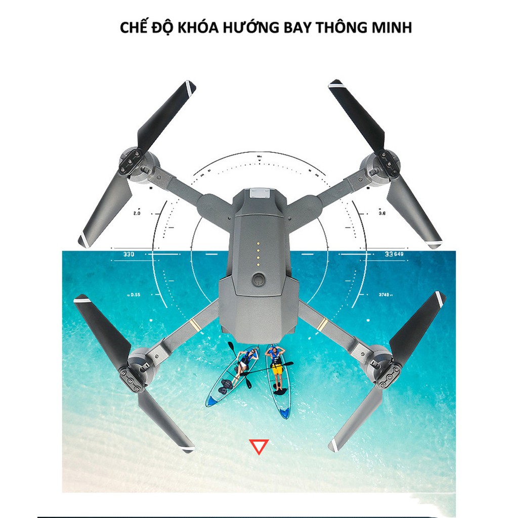 Flycam giá rẻ- Máy bay điều khiển từ xa XT-1 kết nối Wifi 2.4 GHz quay phim, chụp ảnh Full HD 720P. | BigBuy360 - bigbuy360.vn