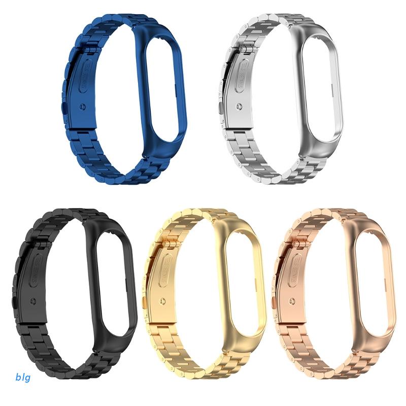 Dây Đeo Thay Thế Chất Liệu Thép Không Gỉ Cho Xiaomi Mi Band 6 Mi Band 5