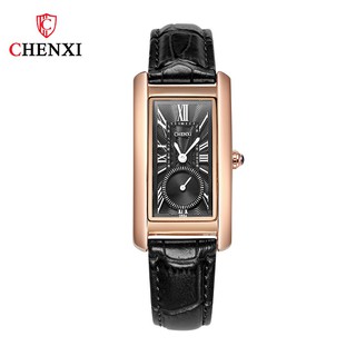 Đồng Hồ Nữ CHENXI Mặt Chữ Nhật Kính Sapphire Chống Nước Chống Xước