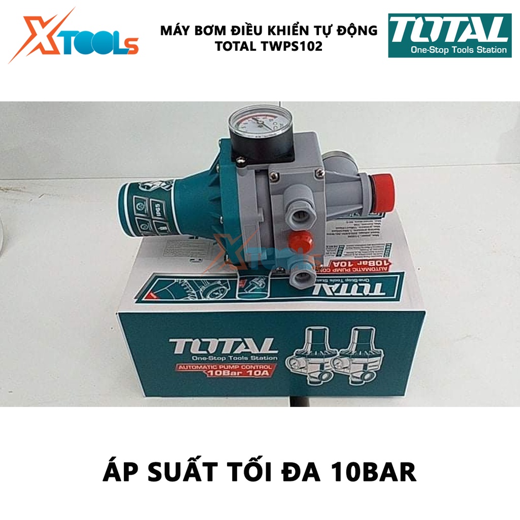 RỜ LE điều khiển tự động cho máy bơm TOTAL TWPS102 Rờ le tự động Áp suất tối đa 10 bar Dòng điện liên tục 10A