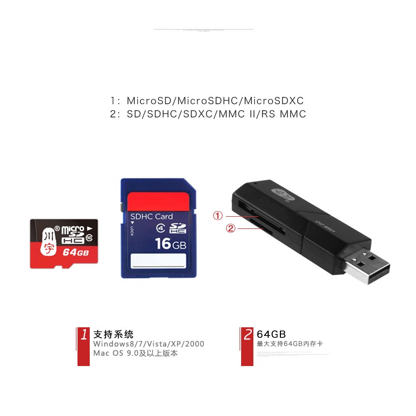 Đầu đọc thẻ nhớ Kawau C295 C296 All in 1 Micro SD Card Reader