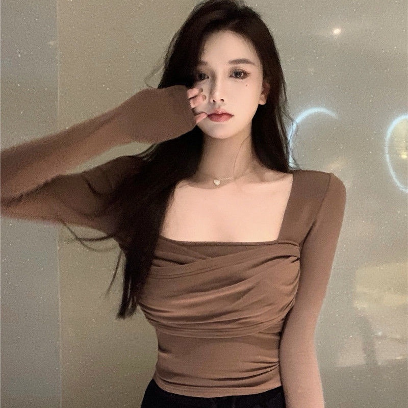 Áo Thun Tay Dài Form Ôm Kiểu Dáng Quyến Rũ