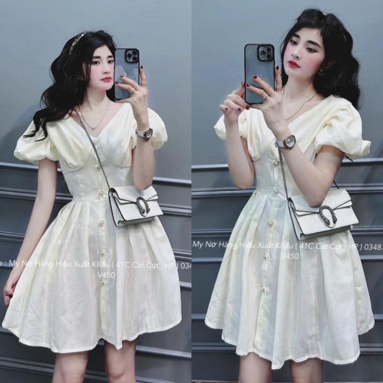 VÁY THÔ TAY BỒNG 2 LỚP SIÊU XINH