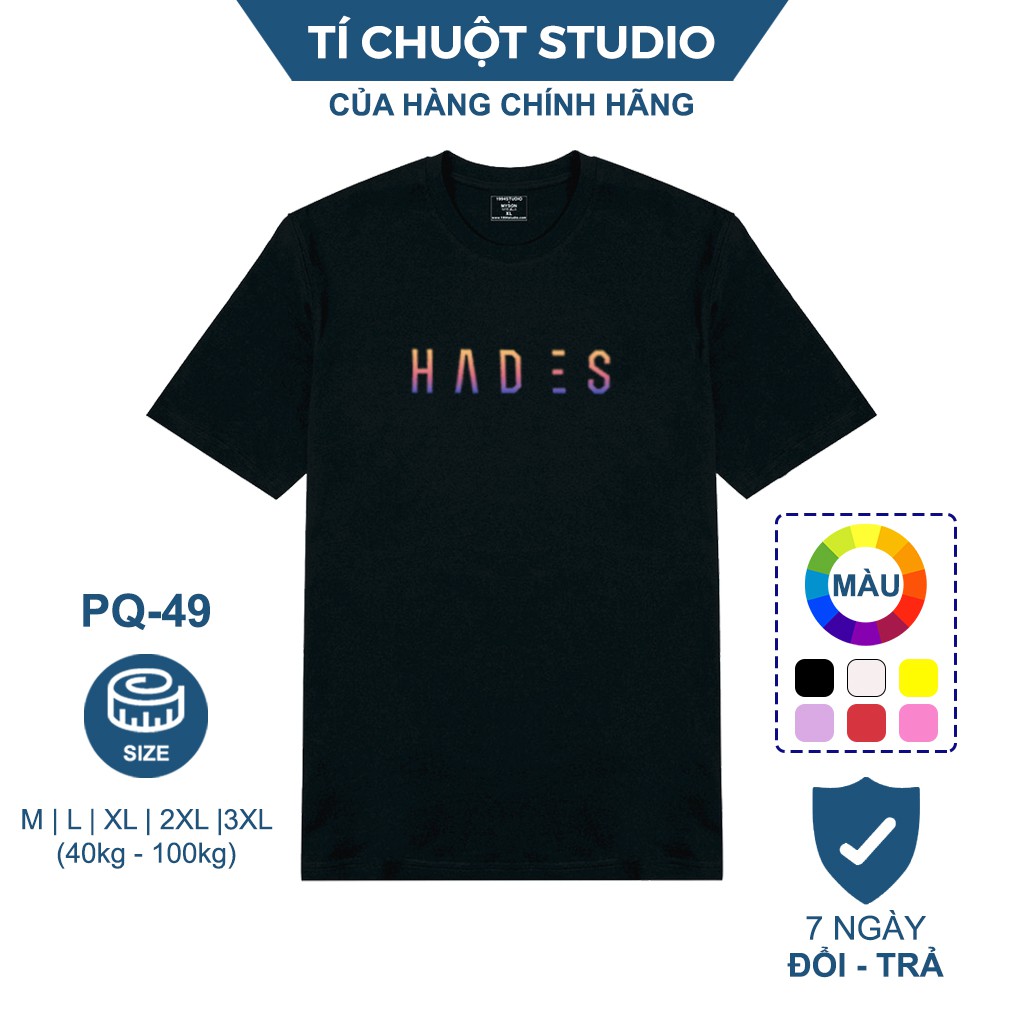 [FREESHIP] Áo thun phản quang đầu sói hades, áo phông nam nữ Cotton 100% form rộng tay lỡ oversize - Tí Chuột Studio