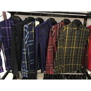 Sơ mi kẻ dài tay burberry
