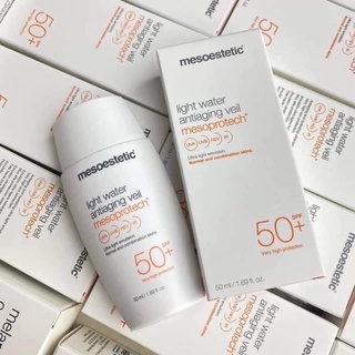 Kem chống nắng mesoestetic light water antiaging veil 50