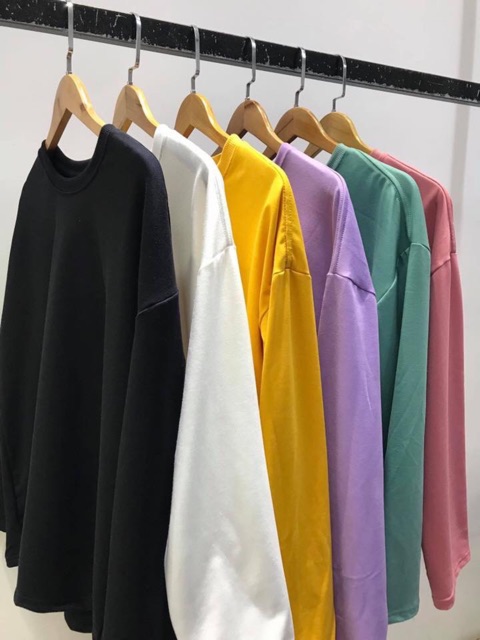 Áo Sweater Basic tay dài- hot trend 2019 | WebRaoVat - webraovat.net.vn