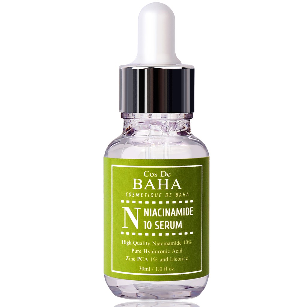 [Hàng mới về] Serum Cos De Baha Niacinamide 10% + Zinc 1% Chăm Sóc Chữa Lành Da 30ml