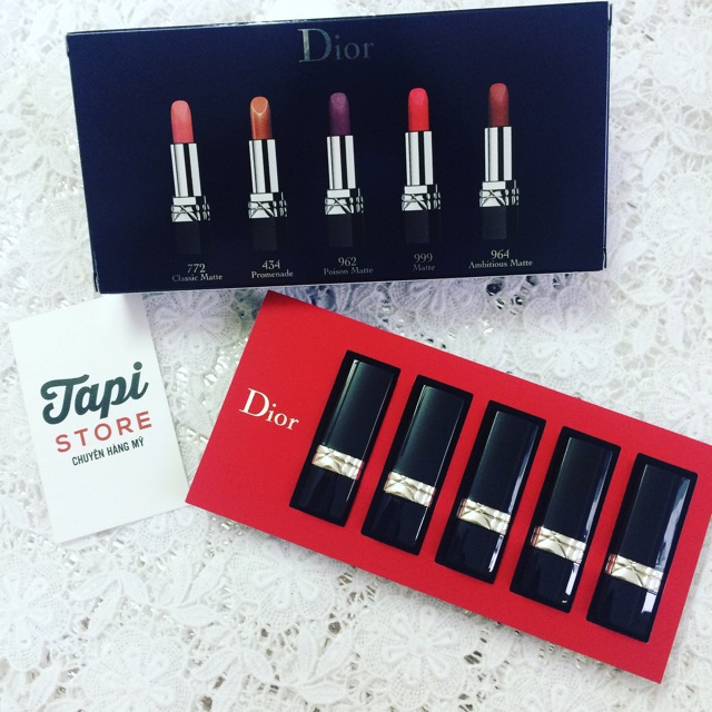 dior rouge mini lipstick set